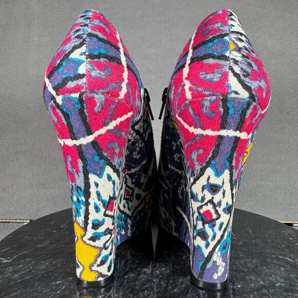 Steve Madden P-Rylan Wedge Heel Multicolor Women’s Size 7 US - Picture 4 of 9